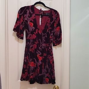 Fun and flouncy velvet wrap dress from J.O.A